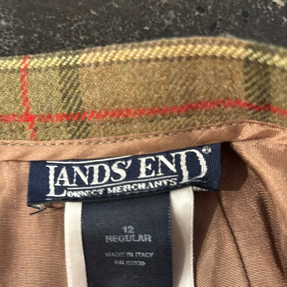 Vintage Lands' End Plaid Skirt size 12 - Picture 7 of 8